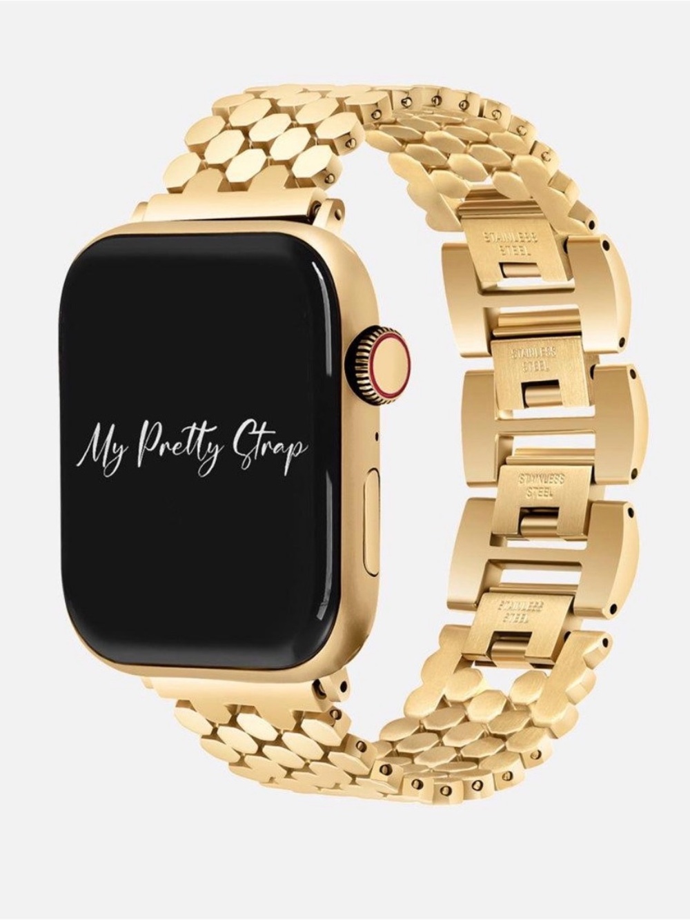 GOLD HONEYCOMB STAINLESS STEEL STRAP FOR APPLE WATCH ** Buy one get one free**